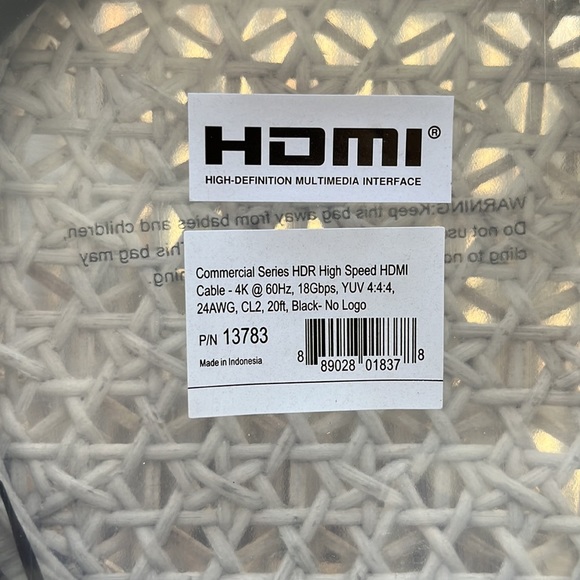 HDMI HDR High Speed 20Ft cable - Picture 2 of 2